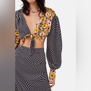 NWT FOR LOVE AND LEMONS Anya Crop Top